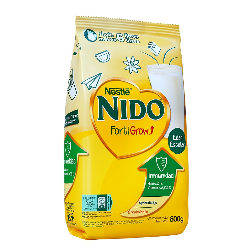 Leche nido crecimiento de 800 gramos